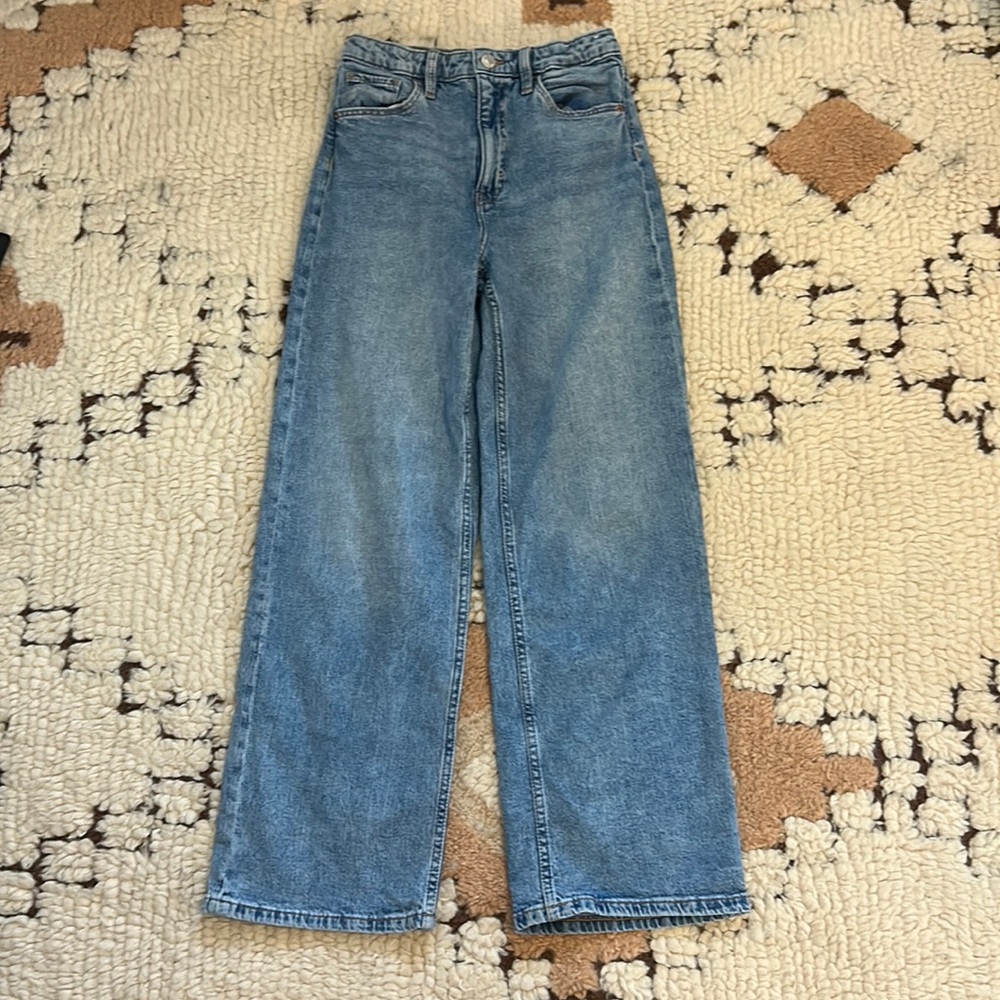 H&M wide leg kids denim jeans